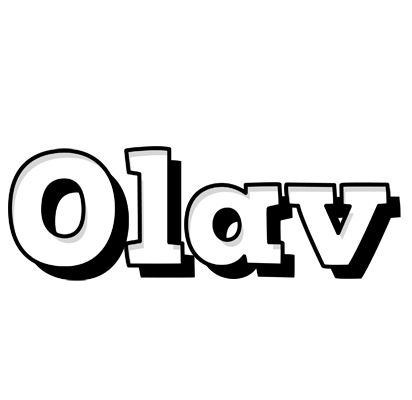 Olav snowing logo