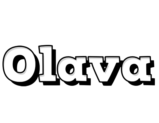 Olava snowing logo