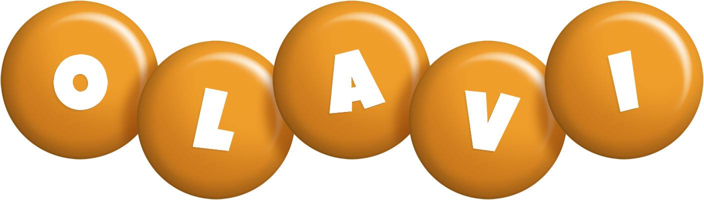 Olavi candy-orange logo