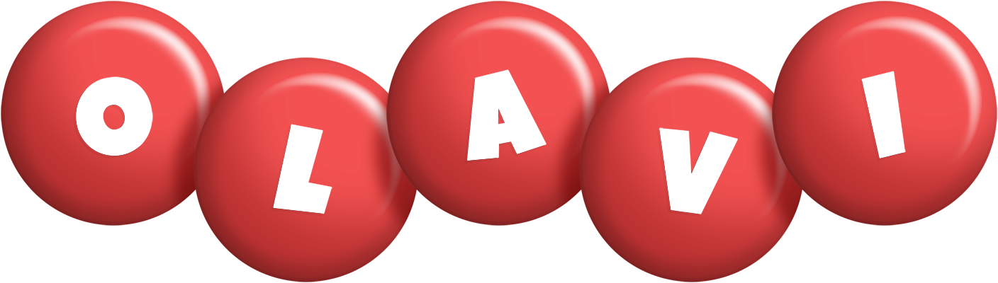 Olavi candy-red logo