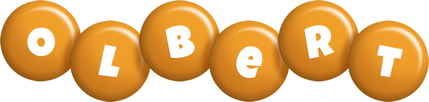 Olbert candy-orange logo