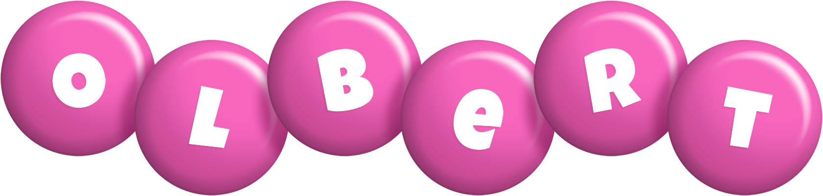 Olbert candy-pink logo