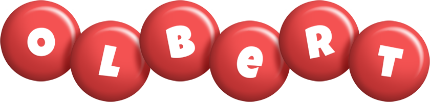 Olbert candy-red logo