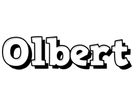 Olbert snowing logo