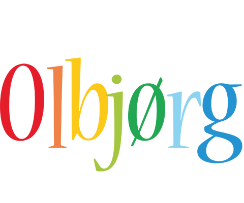 Olbjørg birthday logo