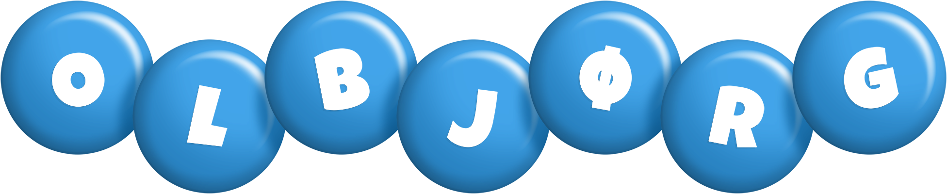 Olbjørg candy-blue logo