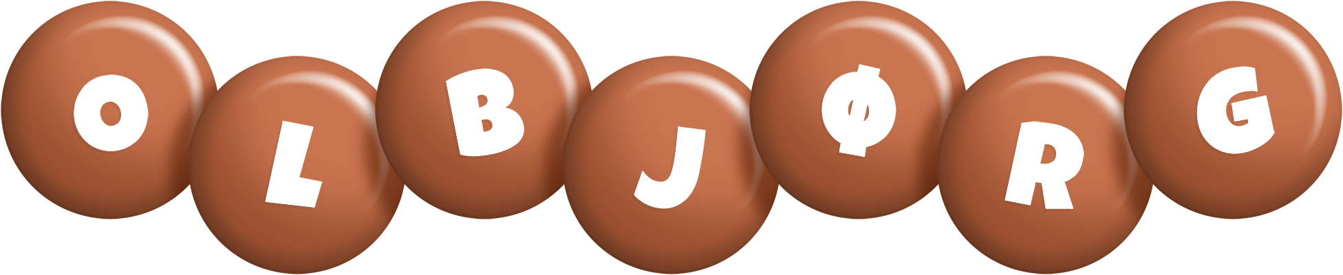 Olbjørg candy-brown logo