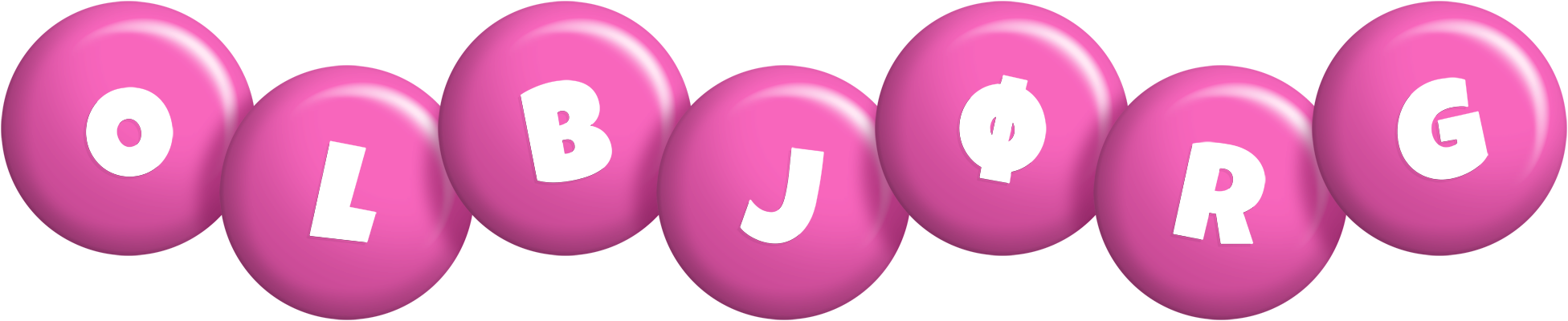 Olbjørg candy-pink logo