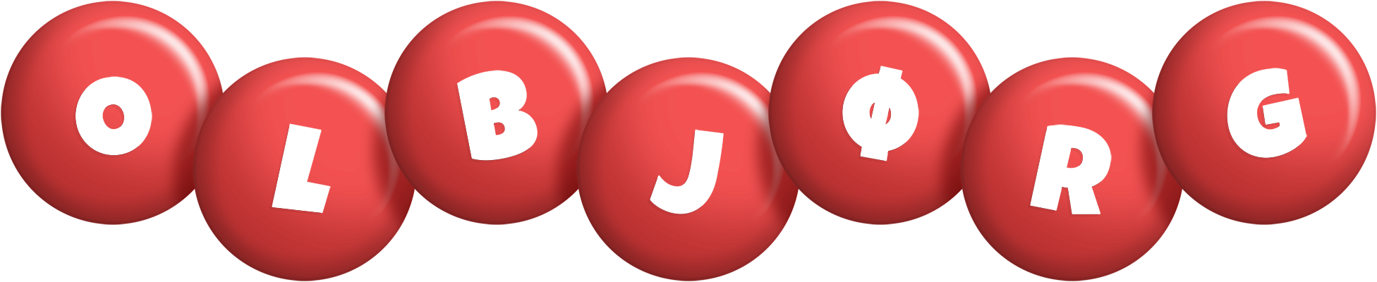 Olbjørg candy-red logo
