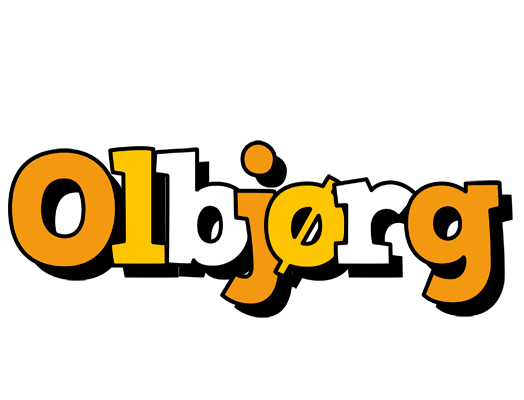 Olbjørg cartoon logo
