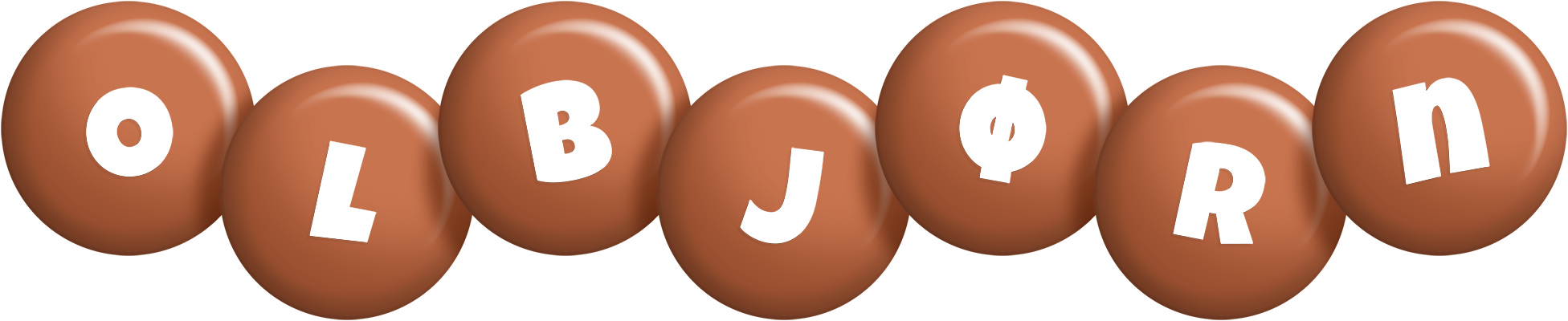 Olbjørn candy-brown logo
