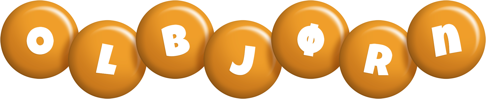 Olbjørn candy-orange logo
