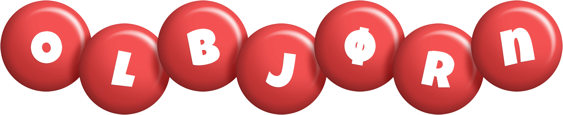 Olbjørn candy-red logo