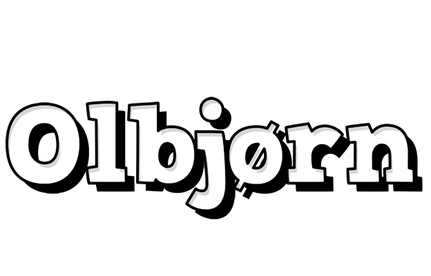 Olbjørn snowing logo