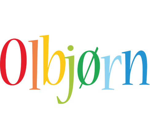 Olbjørn birthday logo