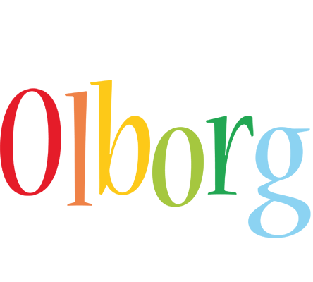 Olborg birthday logo