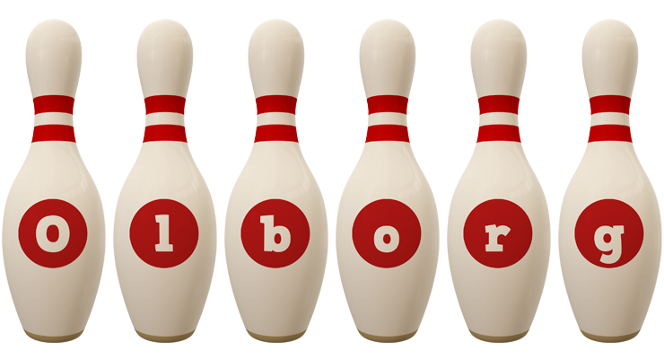 Olborg bowling-pin logo