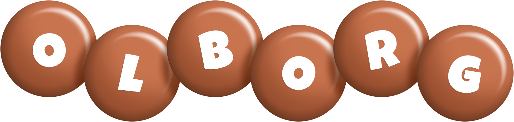 Olborg candy-brown logo