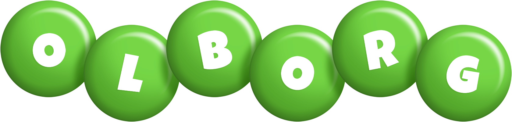 Olborg candy-green logo