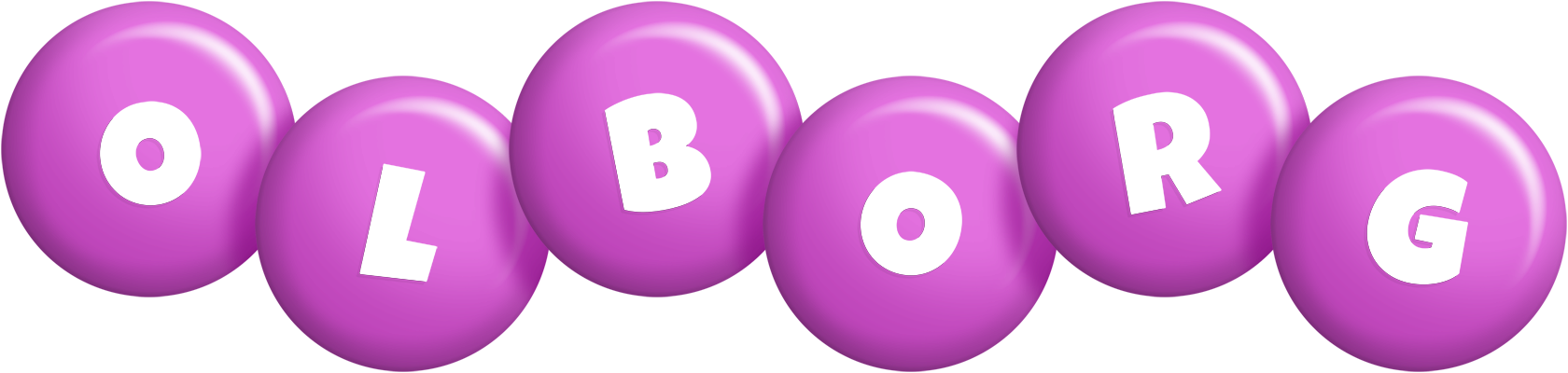 Olborg candy-purple logo
