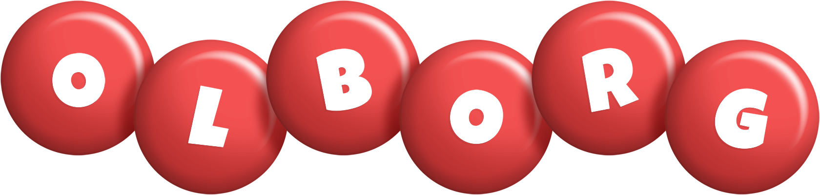 Olborg candy-red logo