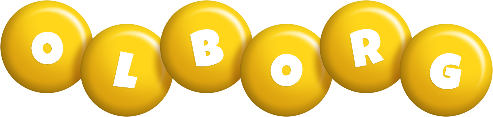 Olborg candy-yellow logo