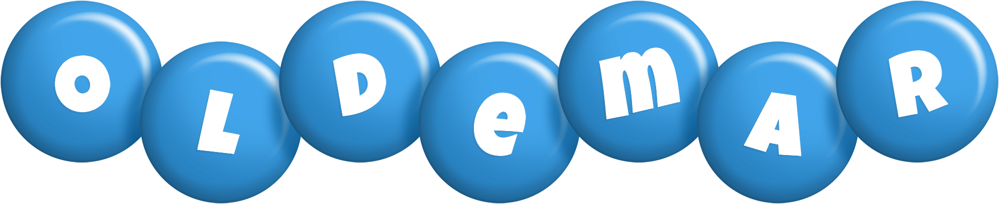 Oldemar candy-blue logo