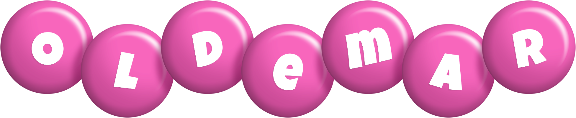 Oldemar candy-pink logo