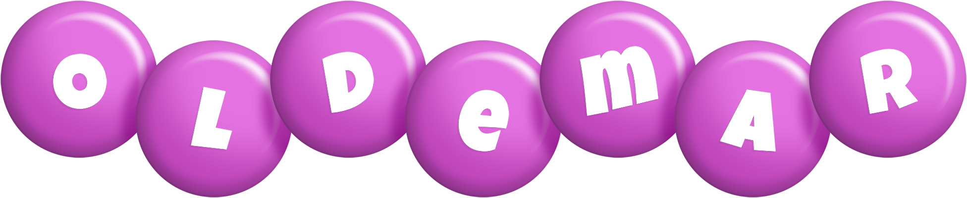 Oldemar candy-purple logo