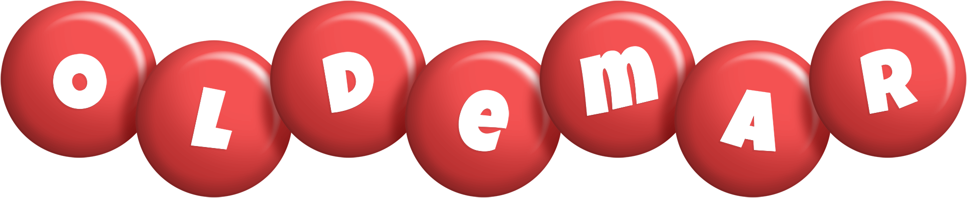 Oldemar candy-red logo