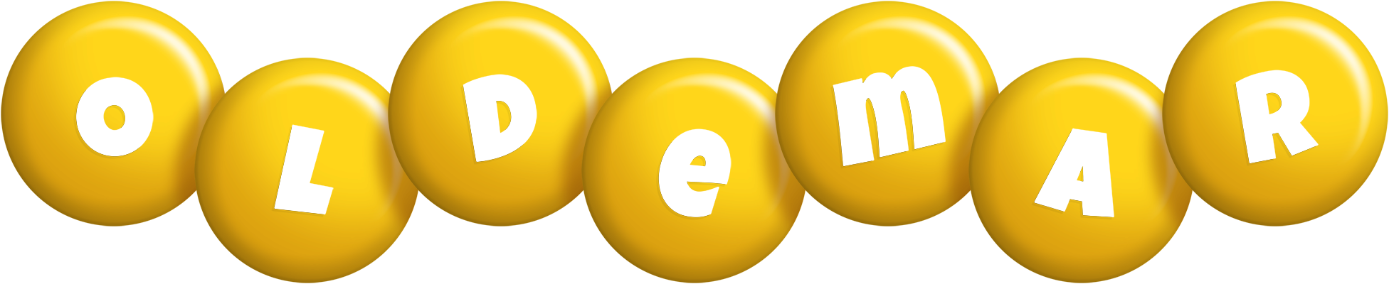 Oldemar candy-yellow logo