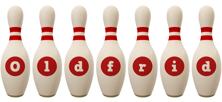 Oldfrid bowling-pin logo