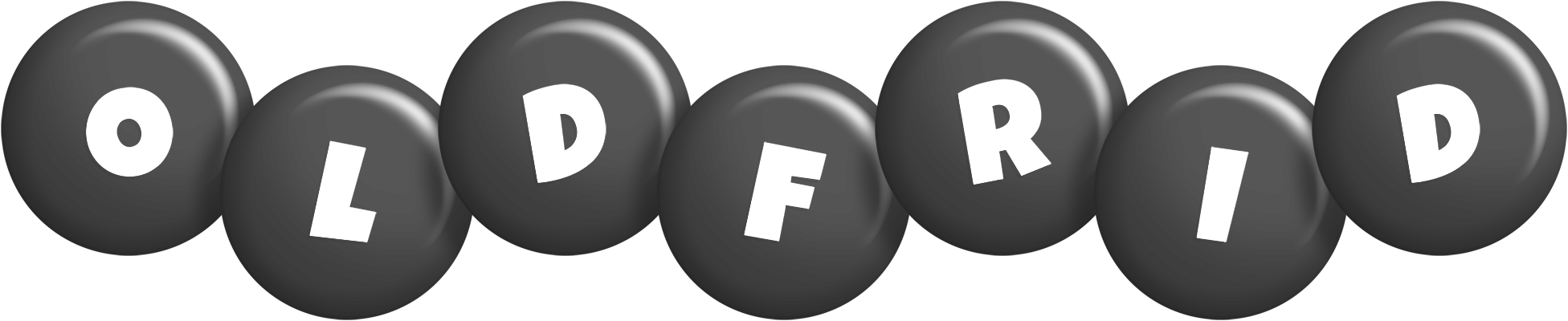 Oldfrid candy-black logo
