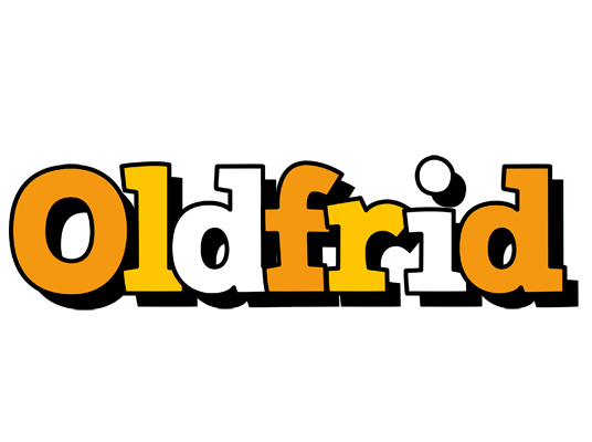 Oldfrid cartoon logo