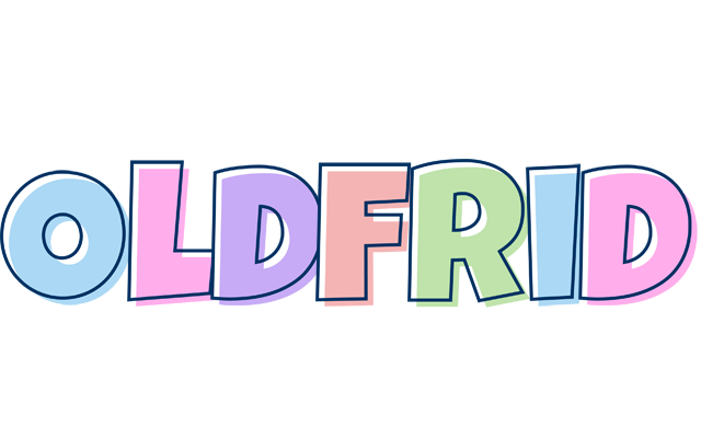 Oldfrid pastel logo
