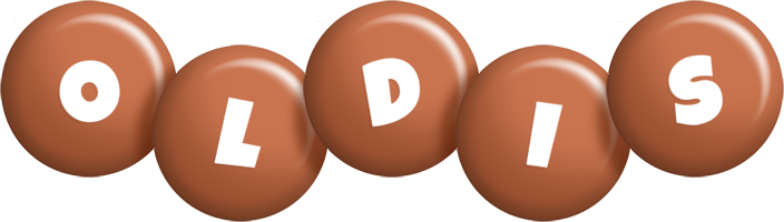 Oldis candy-brown logo