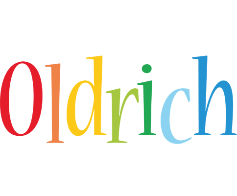 Oldrich birthday logo