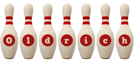 Oldrich bowling-pin logo