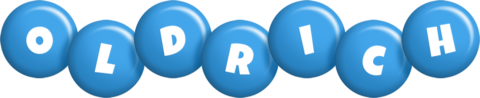 Oldrich candy-blue logo