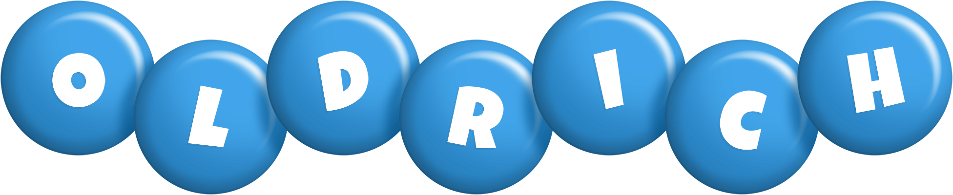 Oldrich candy-blue logo
