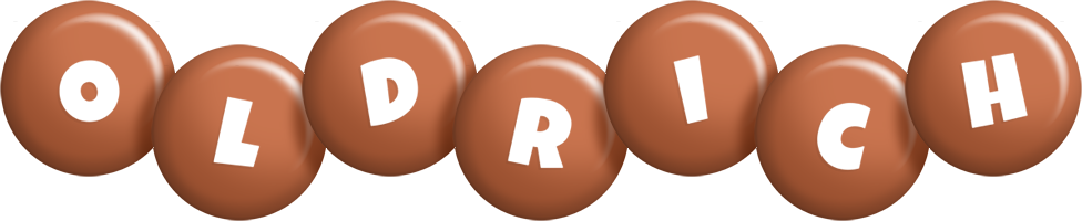 Oldrich candy-brown logo