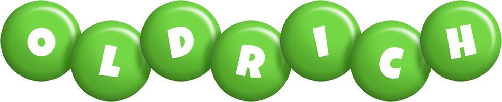 Oldrich candy-green logo