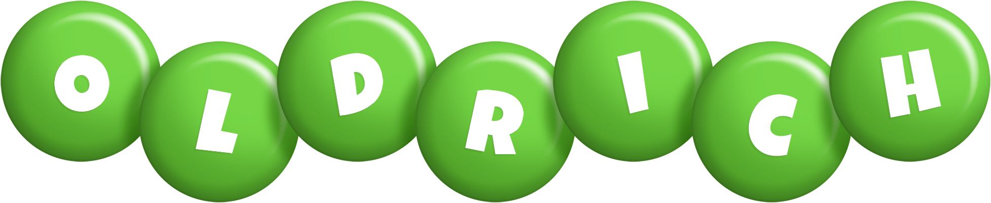 Oldrich candy-green logo