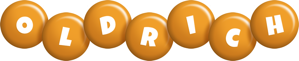 Oldrich candy-orange logo