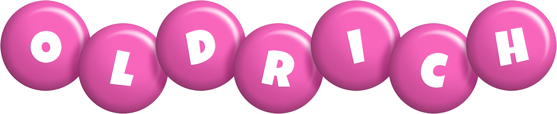 Oldrich candy-pink logo
