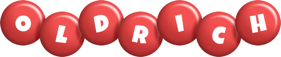 Oldrich candy-red logo