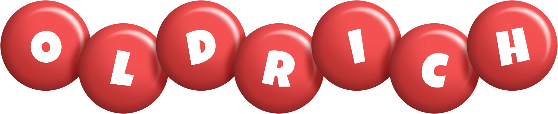 Oldrich candy-red logo