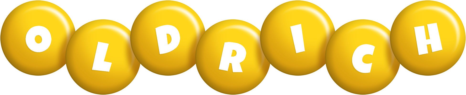 Oldrich candy-yellow logo