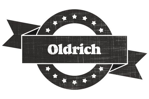 Oldrich grunge logo