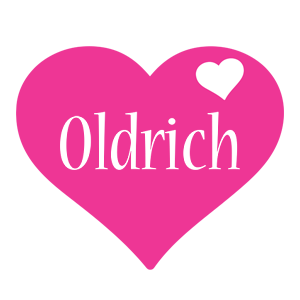 Oldrich love-heart logo